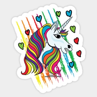 Rainbow Unicorn Magical Fantasy Creature Novelty Gift Sticker